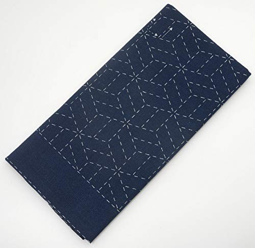 Daruma Sashiko Cloth, Yosegi, Navy