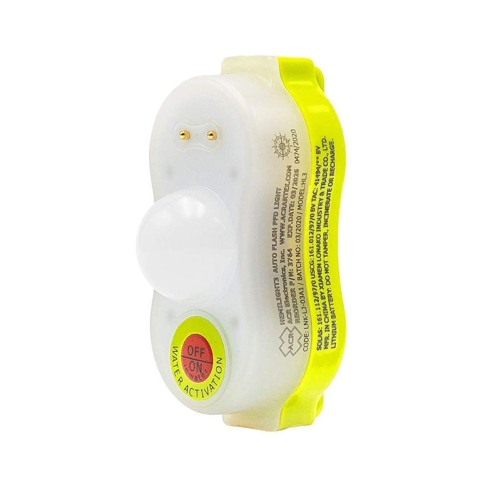ACR HemiLight 3 Life Jacket Light, Single Light w/o Retail Packaging