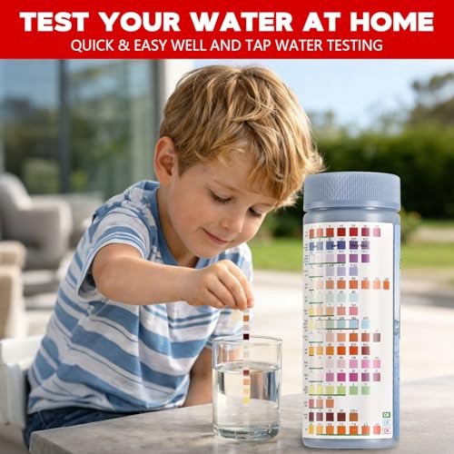 18-in-1 Drinking Water Test Strips, 125 Count – Home Water Quality Testing Kit