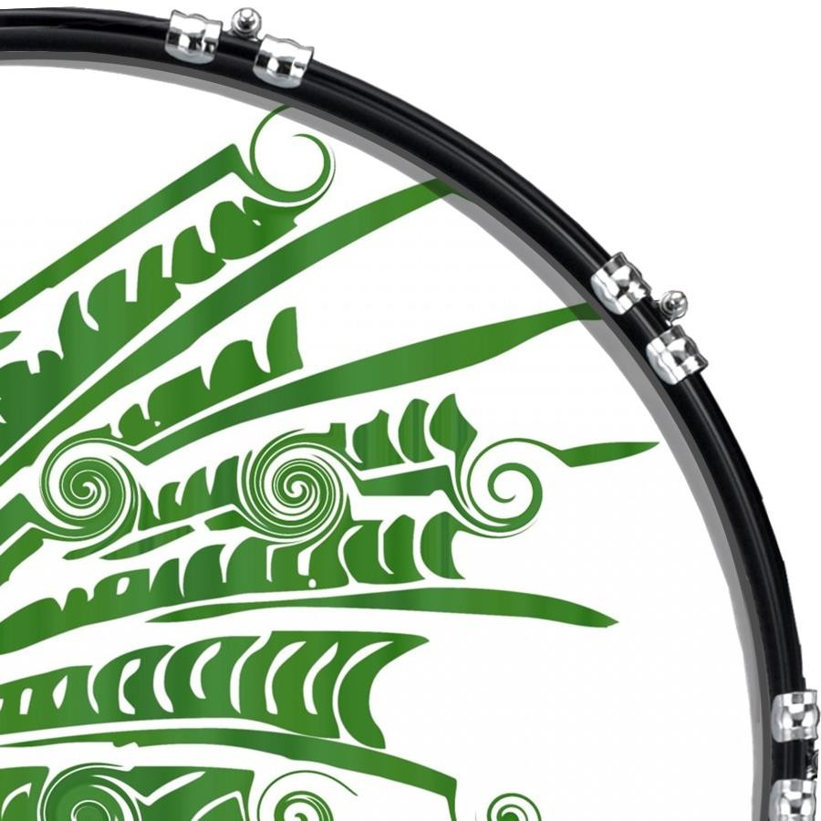 20" Custom Bass Kick Drum Front Head Graphical Dragon 3