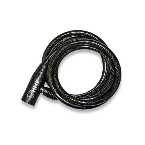 6-Foot Coiling Hunting Tree Stand Cable Lock - Durable, Reliable, 2 Keys Include