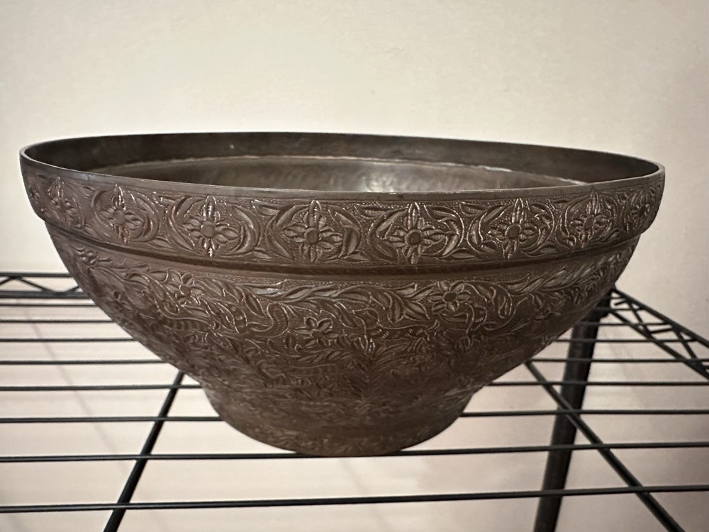19th Century Middle Eastern Bowl 9.5x5"