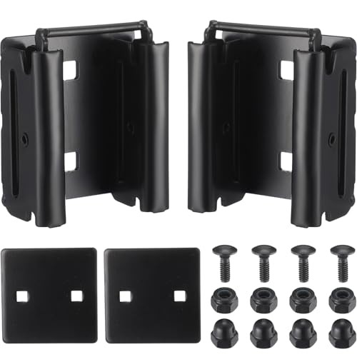 E-Track Connector with Square Plates - 2 Pcs Double Fitting