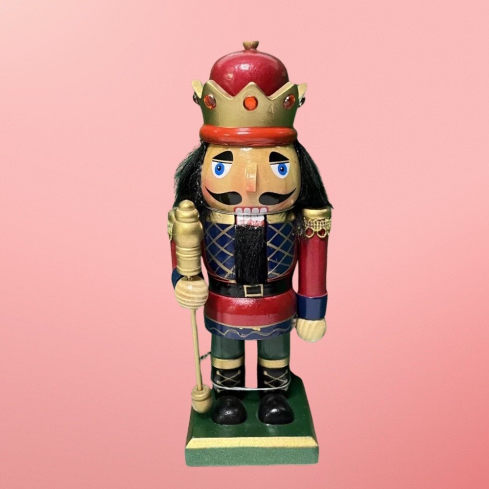 Kurt S Adler 9” Wooden Nutcracker King