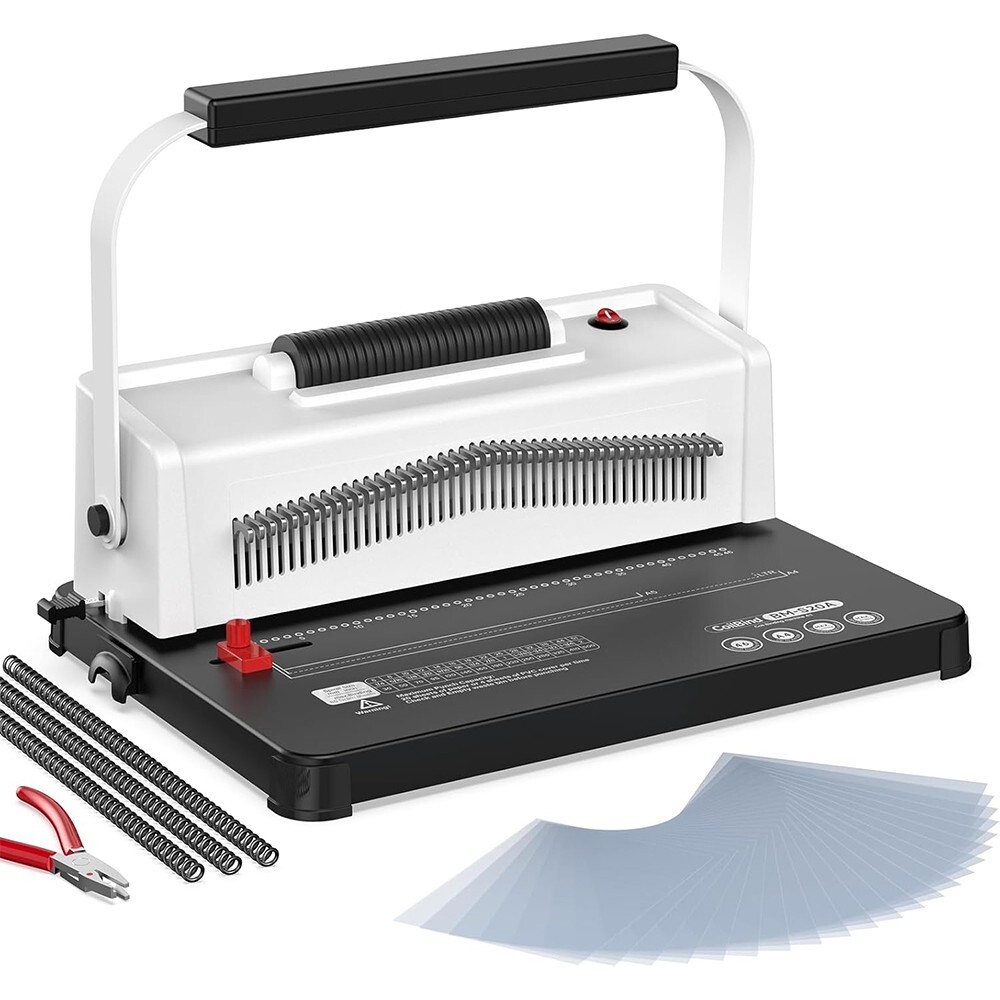 Coil Spiral Binding Machine Book Maker Electric Binding 100 Binding Spines