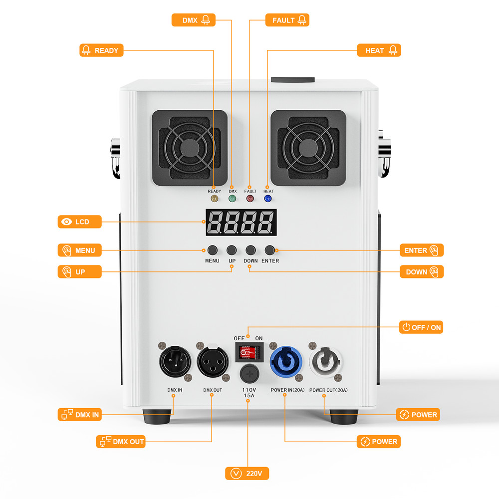 4Pcs 700W Cold Spark Firework DJ Event Party Machine Stage Effect DMX512 Machine