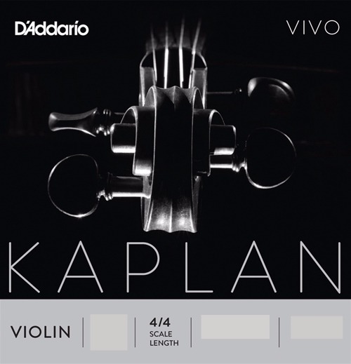 Kaplan Vivo Violin D String 4/4  -Silver Wound