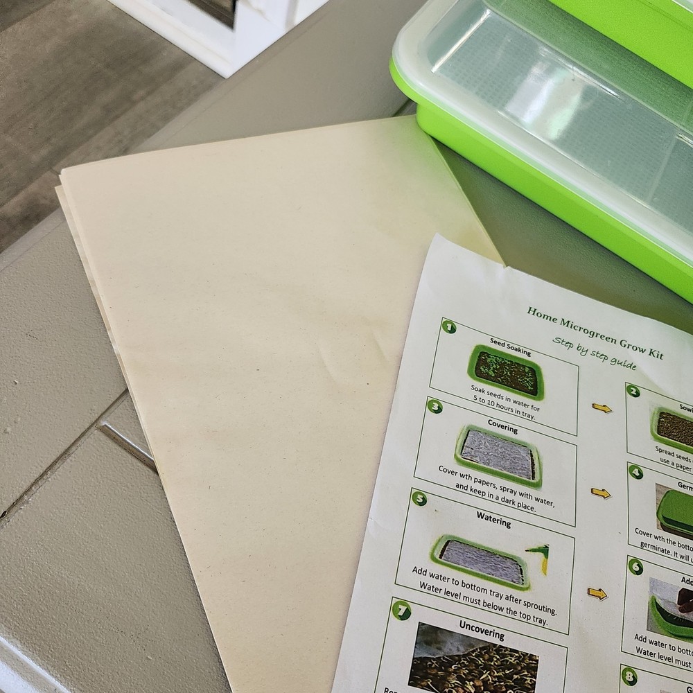 2- Pack Microgreens Sprouter Tray for Sprout Horticultural Hydroponics