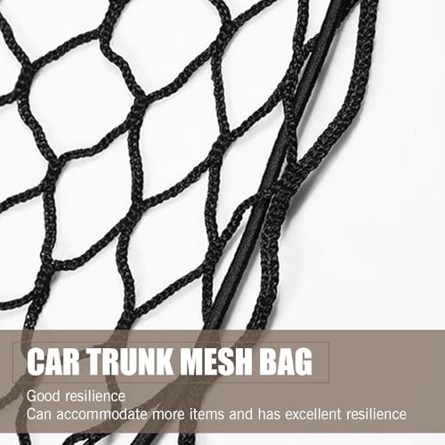 1 PC Car Trunk Luggage Net, Elastic Double-layer Trunk Cargo Net, Adjustable