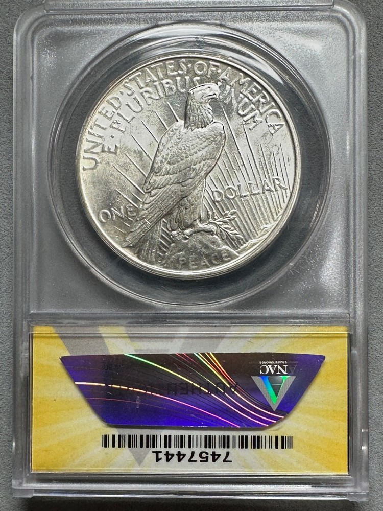 1926-D PEACE DOLLAR ANACS MS61 BETTER DATE