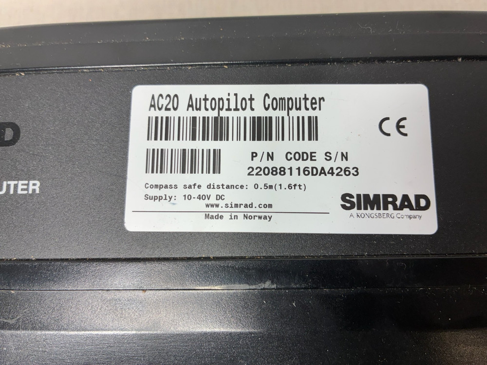 Simrad AC20 Autopilot Course Computer TESTED/WARRANTY!