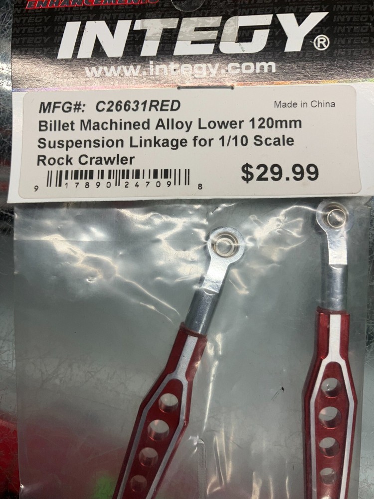 Integy 120 mm Lower Suspension Linkage C26631RED