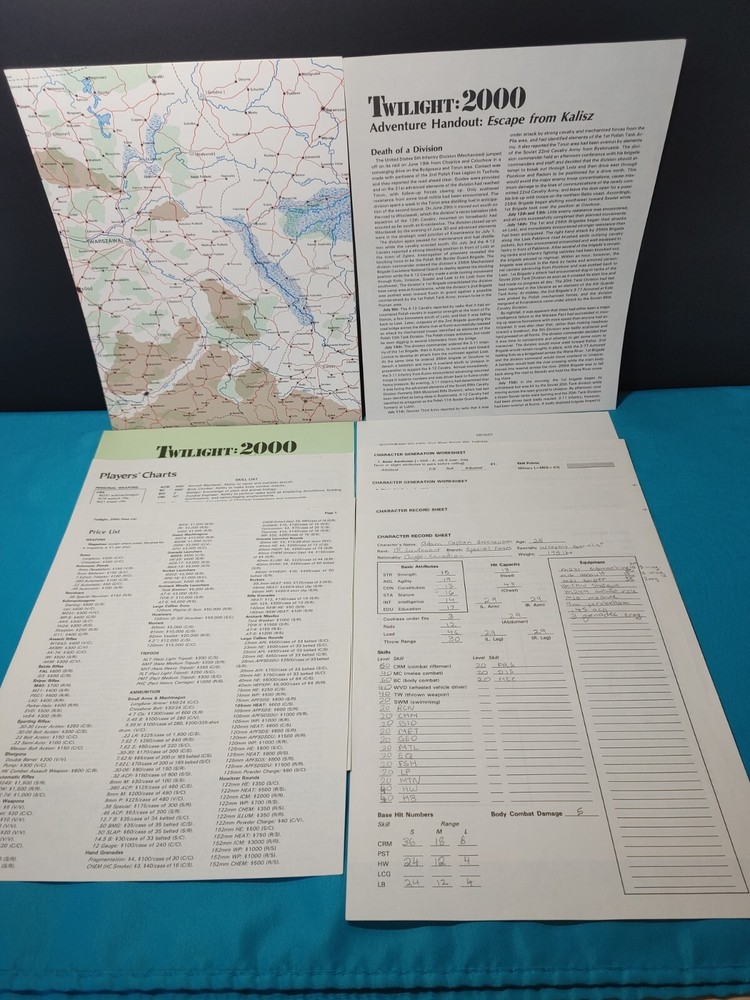 Twilight 2000 Role-Playing Game Bundle GDW 500 *Read Description*