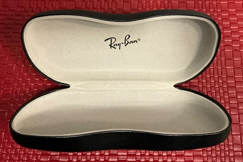 Authentic Ray-Ban Hard Shell Eyeglasses Glasses Sunglasses Case Black -Case Only
