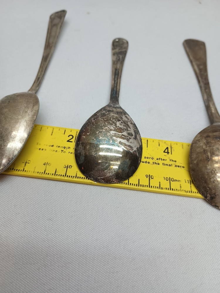 Lot Of 3 VINTAGE SILVER SPOONS