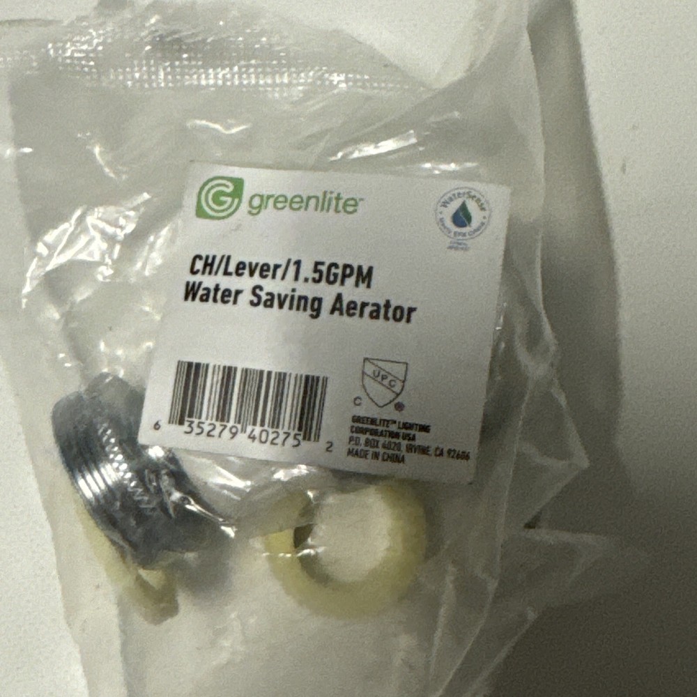 Greenlite, CH/ Lever/ 1.5GPM, Water Saving Aerator