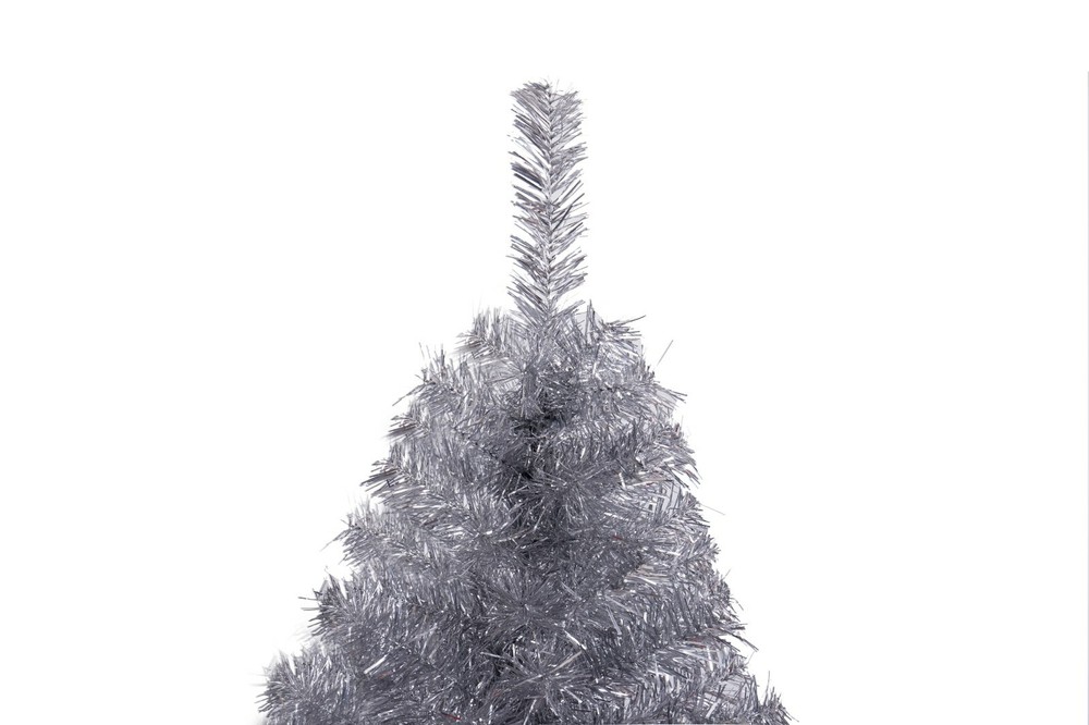 Fawyn 6' Ft Sparking Gorgeous Folding Artificial Tinsel Christmas Tree Silver