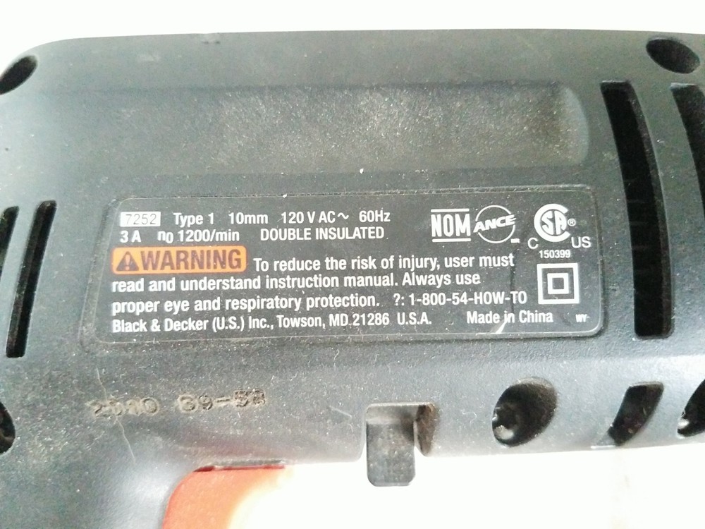Black & Decker Electric Drill Corded