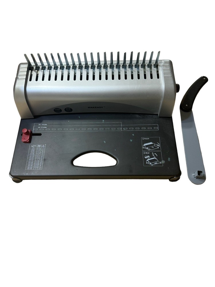 Tianse BM-W1212 Wire Binding Machine - 120 Sheet Binding Capacity Please Read