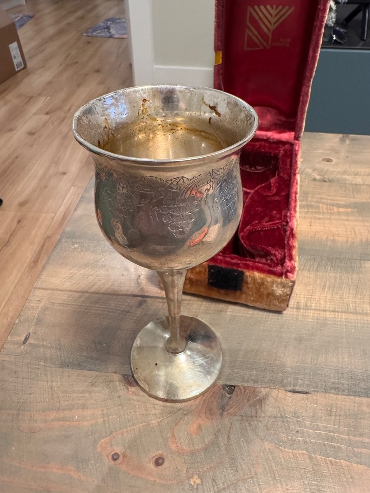 Vintage Alef Judaica Goblet
