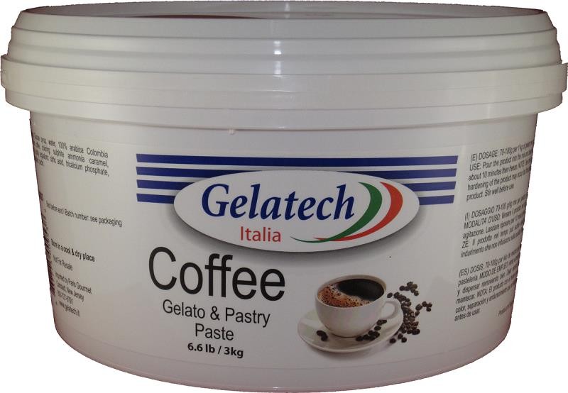 Gelatech Coffee Gelato Paste - 6.6 Lbs