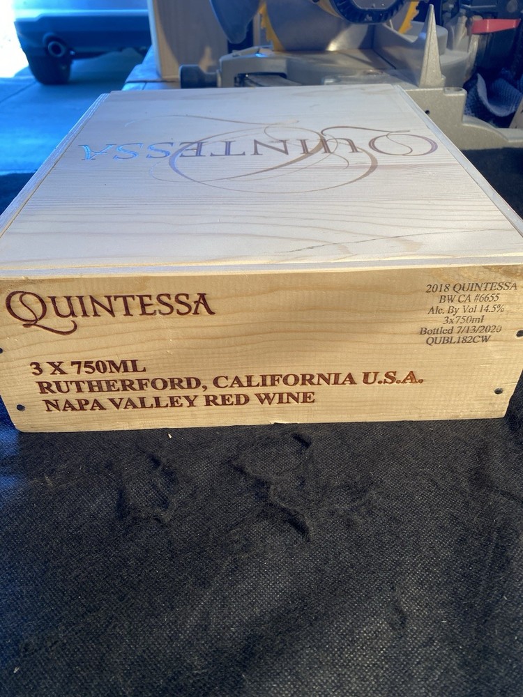 Wooden Wine Box, Napa Valley
