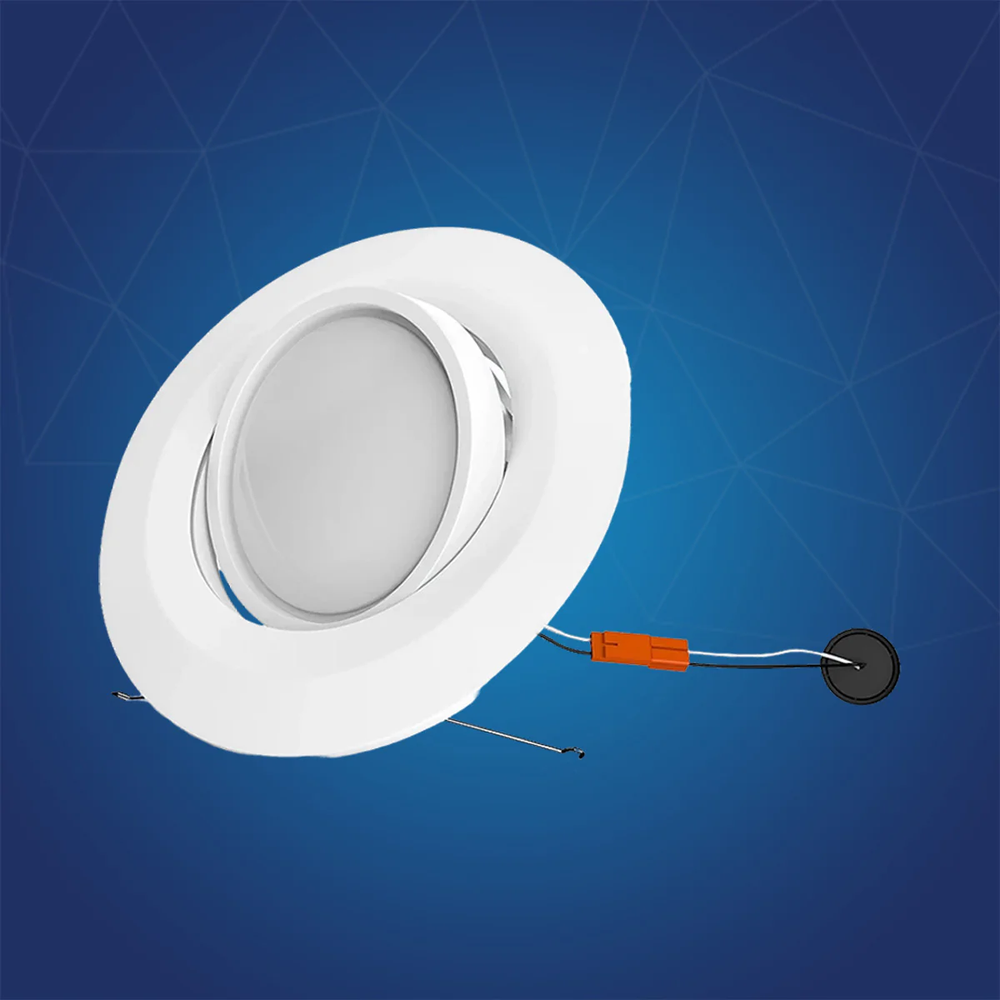 LED Recessed Downlight 4 Inch with Adjustable Eyeball 10W Dimmable Mounting Clip