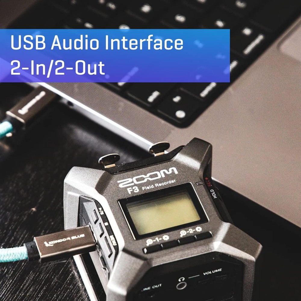 Zoom F3 MultiTrack Recorder with 32-bit Float + Accessories