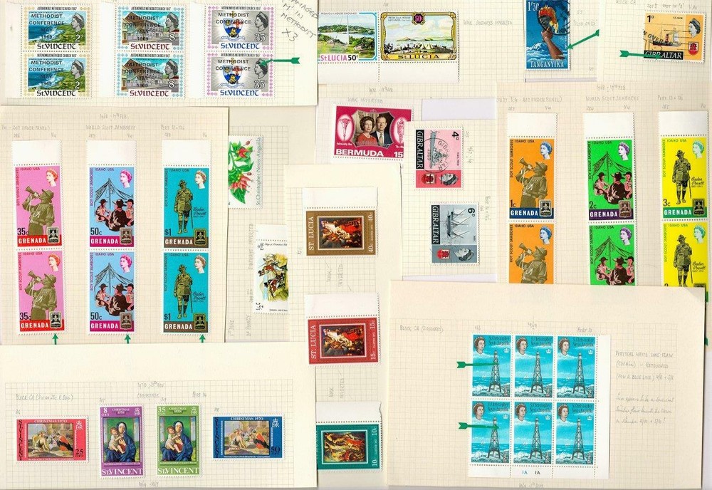 Commonwealth Mixed Stamps. Flaws, Varieties etc