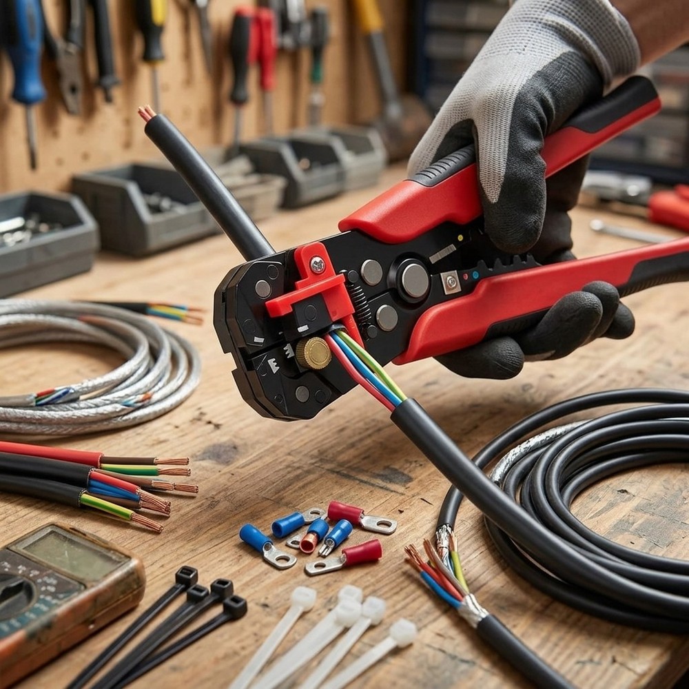 Automatic Wire Stripper Crimper Tool Multi-Function Cable Cutter