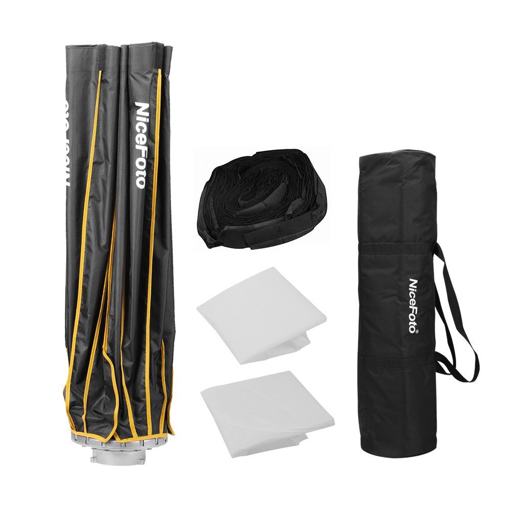 US NiceFoto 90cm Quick Set-up Deep Folding Grid Softbox Studio Bowens Flash