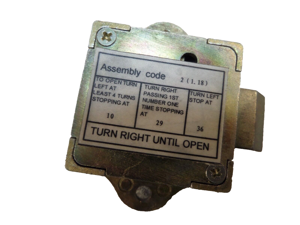 FLORENCE COMBINATION DIAL MAILBOX LOCK SPRING BOLT HUDSON VRT-AF