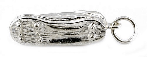STERLING SILVER FOOTBALL BOOT CHARM   