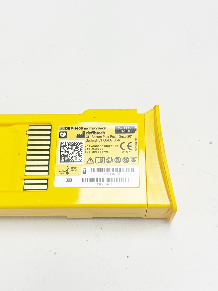 Defibtech DBP-1400 Battery Pack EXP 02/29/2024