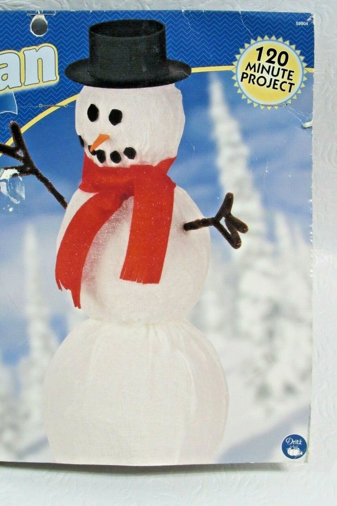 Dritz Snowman Kit Table Top Decor Decoration