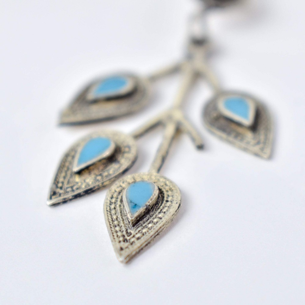 Silver Turquoise Earrings