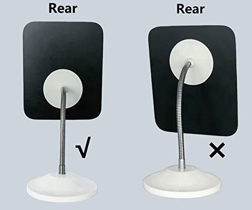 Adjustable White(flexible Makeup Mirror With Stand) 6.5"L x 5.3"W(Medium)