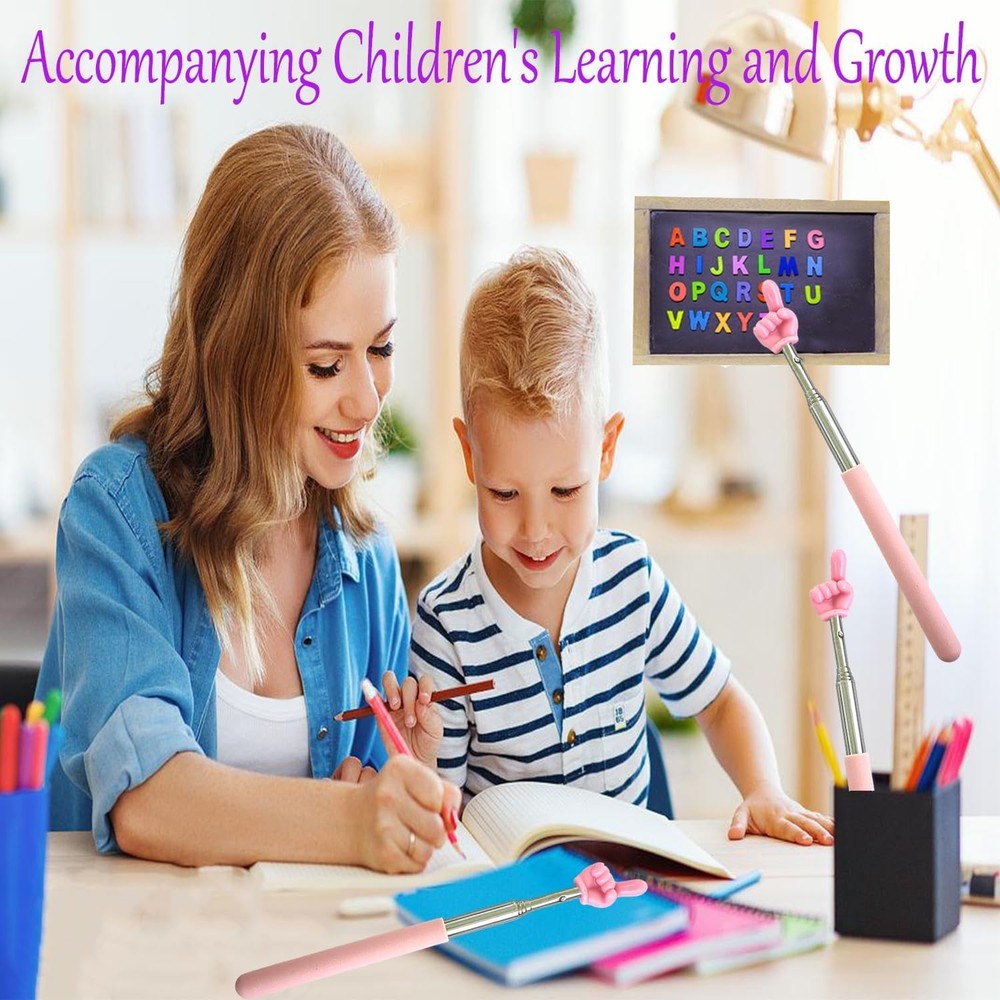 Extendable Teacher Pointer - Versatile, Adjustable, Ergonomic Teaching Aid & Pre