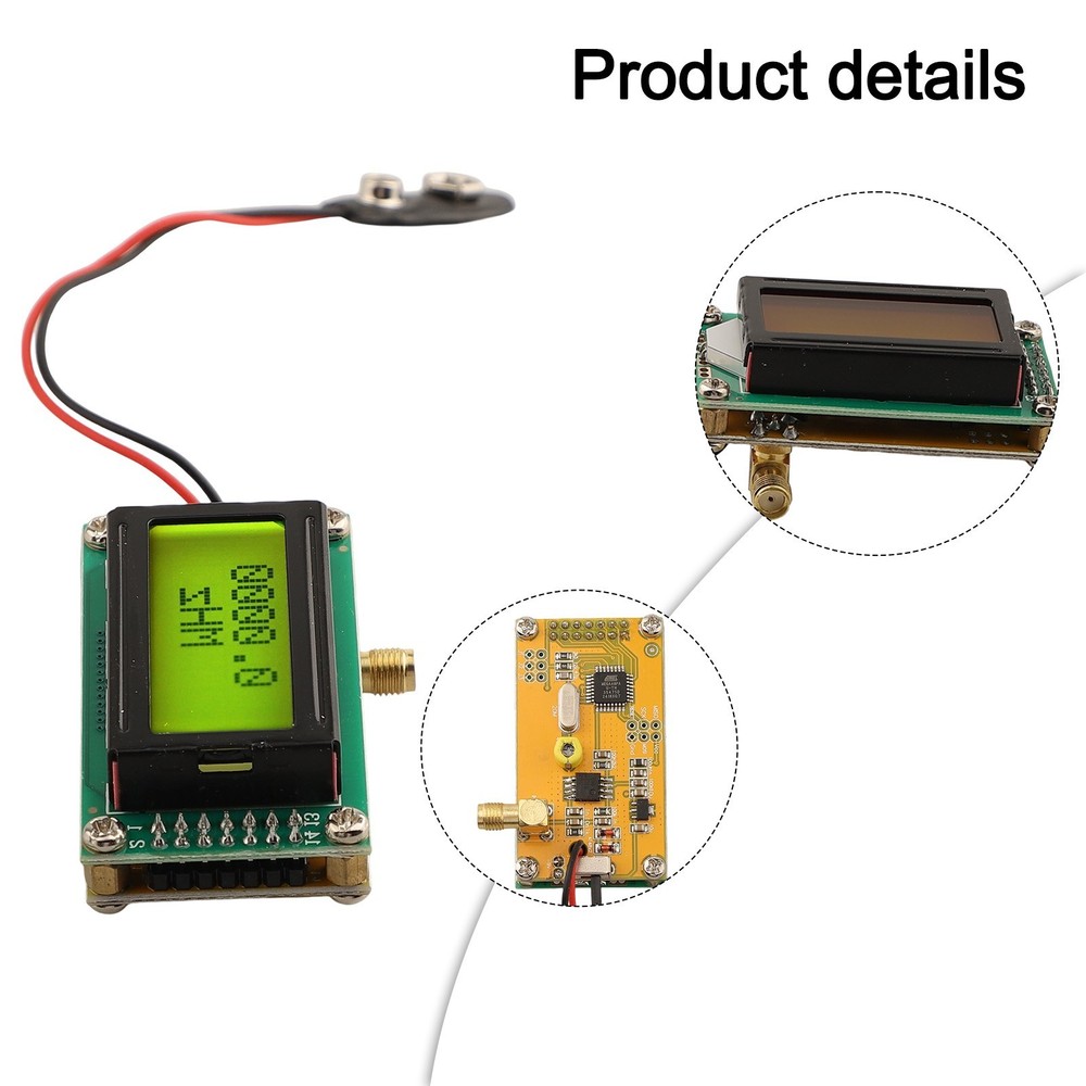 Easy Connectable RF Frequency Meter Module with LCD Display at 1 500MHz