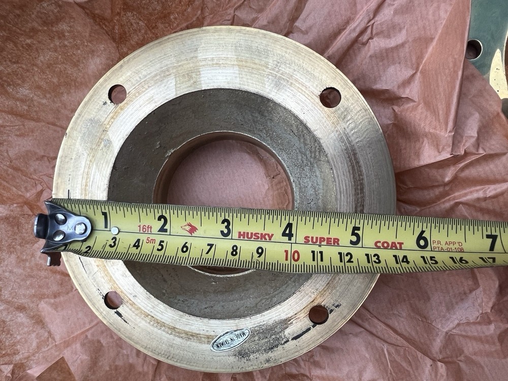 2 5" Floor Flange Solid Brass Fits 2" Tubing Bracket |