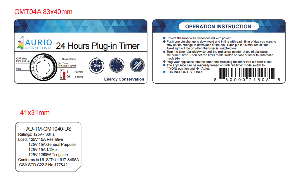24-Hour Plug-In Timer