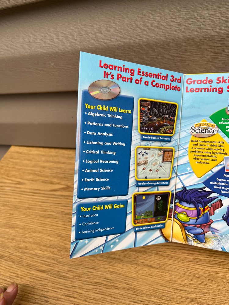 Zoombinis 3rd Grade (Ages 7-9) Learning Set (Math Flashcards, Science, Stickers)