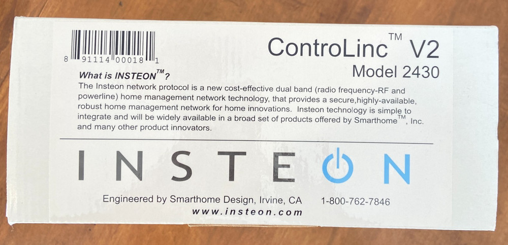 NEW Insteon ControLinc V2 Tabletop Controller Model 2430 SmartHome