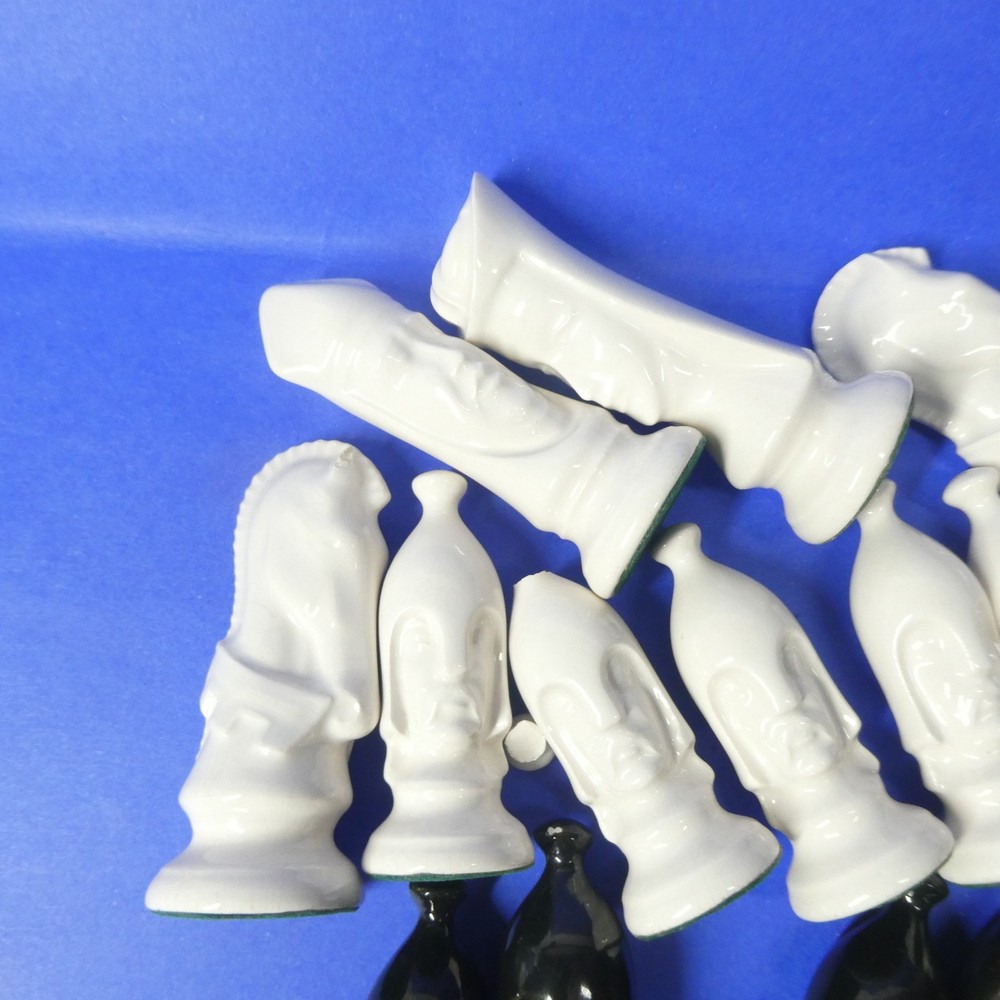 Duncan Ceramic Medieval Chess Set AS IS INCOMPLETE Replacement Pieces