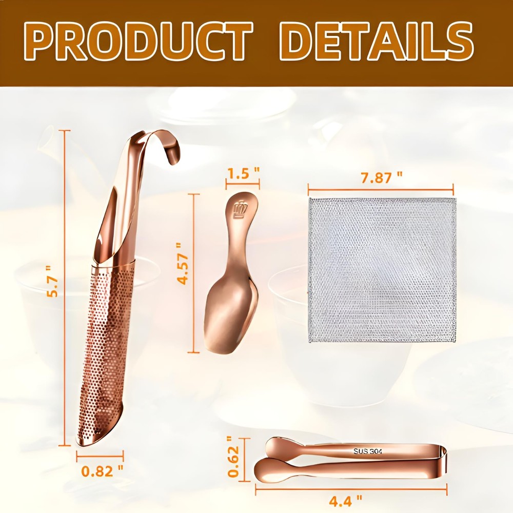 2 Pcs Tea Infuser with Hook Handle, Tea Diffusers for Loose Tea, Tea Steeper ...