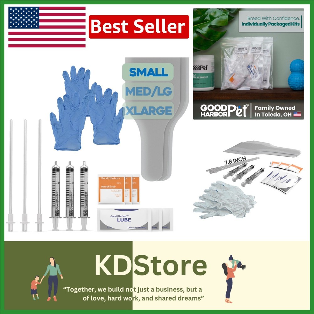 Canine AI Artificial Insemination Kit -  Breeding Solution for Small, Medium ...