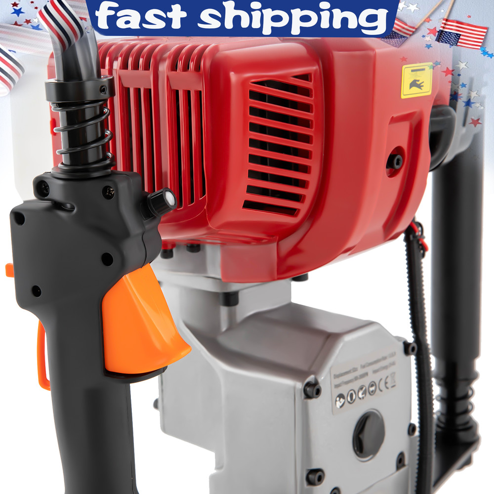 52CC 2.3HP Post Driver Fence/Pile Driver Gas Powered T-Post Push Gasoline Engine
