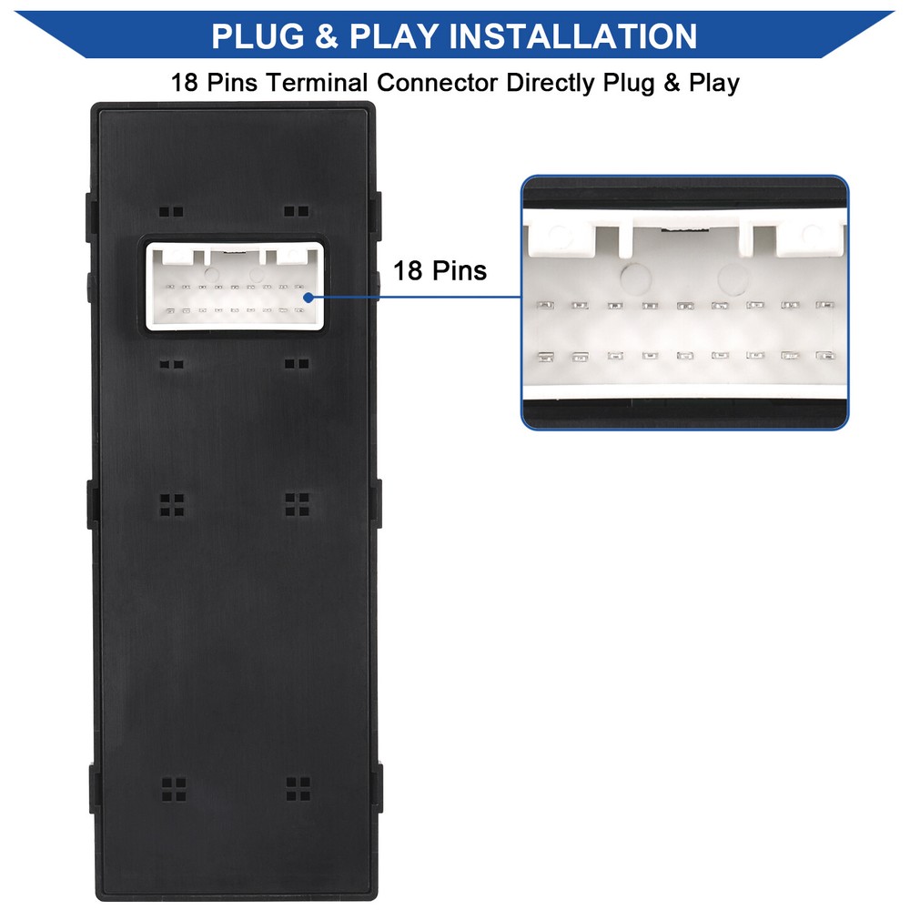 Master Window Switch Control Button for 2015 2016 2017 2018 2019 Hyundai Sonata