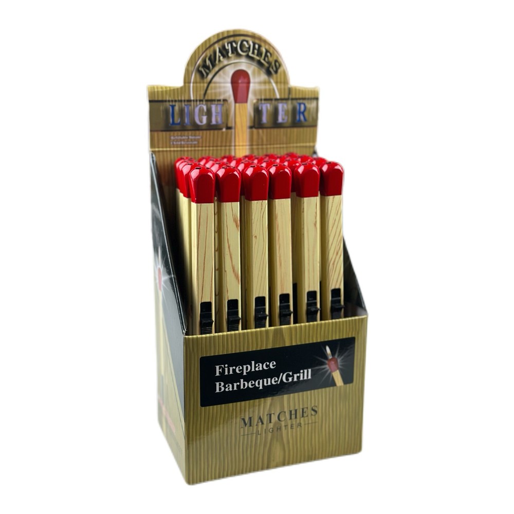 24 PACK 8" Match Stick Shaped Multipurpose Butane Lighter BBQ Candle lighter