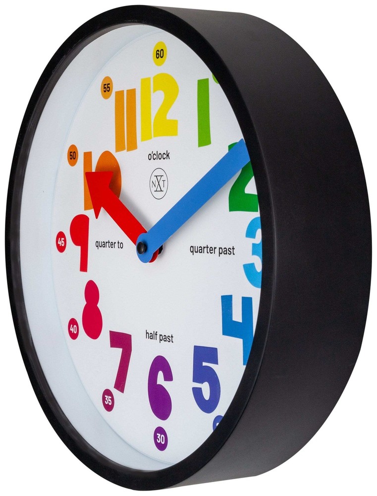 7357 Sophia Colorful Numeral Wall Clock